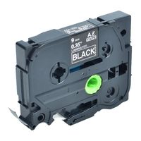 GREENCYCLE 1PK Replacement TZe-325 TZe325 TZ-325 TZ325 Laminated White on Black 9mm 3/8" Width 8m 26.2ft Length Label Tape Compatible for Brother P-Touch PT1010 PT1090 PT D400 D400AD D400VP D600