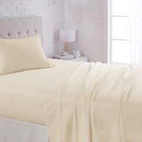 AmazonBasics Lightweight Super Soft Easy Care Microfiber Sheet Set with 16" Deep Pockets - Full, Beige