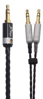 KK Cable KD-HD HiFi Replacement Audio Upgrade Cable Compatible for Beyerdynamic T1 II, T5, MDR-Z7 Headphones, 3.5mm Male Plug & 6.35mm adapter. Audio Upgrade Cable. KD-HD (1.5M(4.9FT))