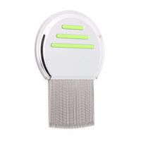 lucky air Pet Supplies Terminator Lice Comb Nit Free Kids Hair Rid Headlice Stainless Steel Metal Teeth Remove Nit Brush Dog Brush,Green,one Size,