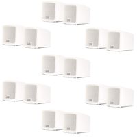 Acoustic Audio AA321W Mountable Indoor Speakers 2800 Watts White Bookshelf 7 Pair Pack AA321W-7Pr