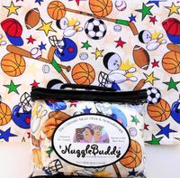 'NUGGLEBUDDY Microwavable Moist Heat & Aromatherapy Organic Rice Pack for Sports Lovers. SPORTS with SPEARMINT EUCALYPTUS Aromatherapy.