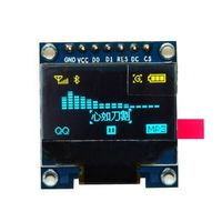 HiLetgo 0.96" SPI Serial 128X64 OLED LCD Display SSD1306 for 51 STM32 Arduino Font Color Yellow and Blue