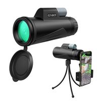 (Upgraded) Monocular Telescope, Waterproof Low Night Verison High Powered 12X50 Monoculars Spotting Scope with Phone Photography Adapter, Wireless Remote Control, for Bird Watching, Wildlife Secenery