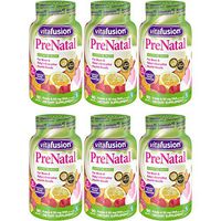 Vitafusion PreNatal Dietary Supplement, Lemon & Raspberry Lemonade Flavors 90 ea (Pack of 6)