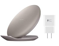 Samsung Qi Certified Fast Charge Wireless Charging Convertible Stand/Pad - US Version - Tan