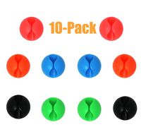 Wire Clips Cable Protector, Desktop Cord Organizer, Cable Management, Wire Holder System, Multipurpose Silicone Adhesive Cord Hooks For TV Home, Office, Cubicle, Car, Desk