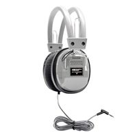 HamiltonBuhl SchoolMate Deluxe Stereo Headphone Gray with 3.5mm Plug