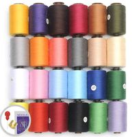 KEIMIX Polyester Sewing Threads 24 Colors 1000 Yards Each Spools Sewing kit for Hand & Machine Sewing