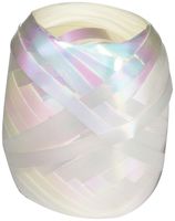 Berwick BCE1252 3/16" x 66ft Curl Keg White Iridescent Ribbon