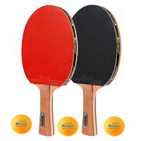 KEVENZ 2-Pack Advanced Table Tennis Racket Come with Anti-Skid Handle