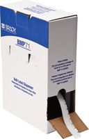 Brady M61C-500-423 BMP61 BMP71 Series Workhorse Permanent Polyester Label Supply, Gloss Finish, 0.5" Width x 50' Length, White