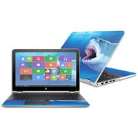 Mightyskins Skin Compatible with Hp Pavilion X360 15.6" (2016) - Great Whites | Protective, Durable, and Unique Vinyl Decal Wrap Cover | Easy to Apply, Remove, and Change Styles | Made in The USA