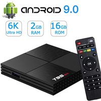 Android 9.0 TV Box,Android Boxes 2GB RAM 16GB ROM H6 Quad Core Support 6K Ultra HD 2.4G WiFi USB 3.0 H.265 Video Decoder T95 Mini Smart TV Box(Updated Version)