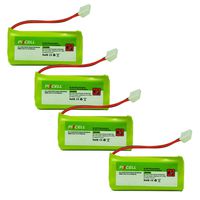 Cordless Phone Batteries for BT1011 BT1018 BT18433 BT184342 BT284342 BT28433 CS6219 (AAA 800mAh 2.4V Ni-MH Rechargeable Batteries 4 Pack
