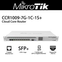 MikroTik CCR1009-7G-1C-1S+ Cloud Core Router RouterBoard 10/100/1000 Ethernet 7 Ports gigabit SFP