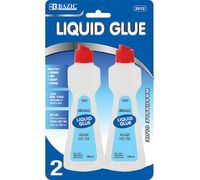 BAZIC 3.38 Oz. (100 mL) Stationery Clear Glue (2/Pack) (Case of 24)