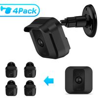 MASCARRY Blink XT Home Security Camera Wall Mount Bracket ， Weather Proof 360 Degree Protective Adjustable Indoor and Outdoor Mount Cover Case for Blink XT Camera (Black(4 Pack))