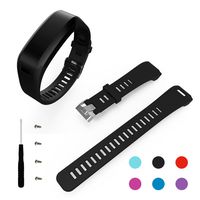 BeneStellar Garmin Vivosmart HR Band, Replacement Soft Silicone Bracelet Sport Strap Wristband Accessory with Screwdriver for Garmin Vivosmart HR(No Tracker, Replacement Bands Only) (1-Pack Black)