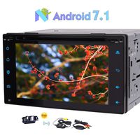 Free Wireless Backup Camera Included! Eincar Android 7.1 Car Stereo Universal 2 Din In Dash Car DVD Player 6.2" Capacitve Touch Screen Support GPS Navigation SWC/Phone Link/OBD2/DAB+/3G/4G WIFI Cam-In