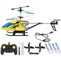 Woyisisi 2.4G 4CH Mini Alloy Electric Rechargeable RC Helicopter Model Toy for Children with Remote Control (02)