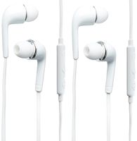 2 x Samsung 3.5mm In-Ear Stereo Headset OEM EO-EG900BW, White (Bulk Packaging) (Certified Refurbished)