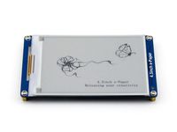 4.3inch e-Paper UART Module, 800×600 Resolution Serial Interface E-Ink Display Module, Electronic Paper Display Panel Module Kit with Embedded Font Libraries Built-in 128MB NandFlash