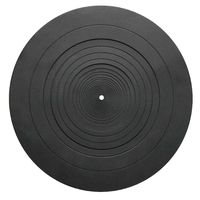 Ywhomal Turntable Mat Rubber 12 inch Silicone Turntable Slipmat for Universal to All 12 inch Turntable Platter Protect Your Vinyl from Static and Dust (12 Inch Diameter)