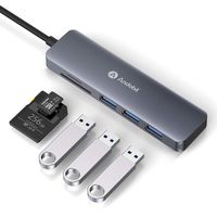 andobil USB C Hub Adapter, 5-in-1 USB C Adapter, with SD and microSD Card Reader, 3 x USB 3.0 Ports, for MacBook Pro 2019/2018/2017, Pixelbook, XPS, and More