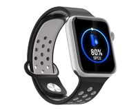 MeterMall Portable for M33 Full Touch Smart Bracelet Health Monitoring Fitness Tracker Waterproof Smartwatch Sport Smart Watch Silver Gray