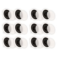 Theater Solutions CS6C in Ceiling 6.5" Speakers Surround Sound Home Theater 6 Pair Pack 6CS6C
