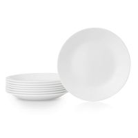 Corelle 1135859 Bread Plates, 8-Piece, Winter Frost White