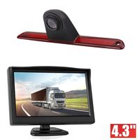 Night Vision 3rd Brake Light Reversing Backup Camera + 4.3 inch TFT Monitor Display for VW Crafter/Freightliner Sprinter/Mercedes Sprinter W906 324H 524H Dodge Sprinter 1500 2500 3500