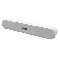 LENRUE Soundbar Bluetooth Speaker with Mic AUX FM Function, USB, Micro SD Card Support for Tablet, Smartphones, PC, Projector(White)