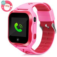 LTAIN Kids Smart Watch Waterproof Phone Smartwatch for Children Anti-Lost GPS Tracker Phone Watch with 1.44 inch Touch Screen SOS Canera Timer Game Birthday Gift for Boys and Girls（Pink）