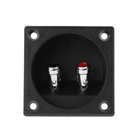 Terminal Cup Connector 270 Parts Express Double Binding Posts Twist Gold Banana Jacks Recessed Subwoofer Speaker Box Enclosure