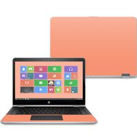 Mightyskins Skin Compatible with Hp Pavilion X360 14" (2017) - Solid Peach | Protective, Durable, and Unique Vinyl Decal Wrap Cover | Easy to Apply, Remove, and Change Styles | Made in The USA