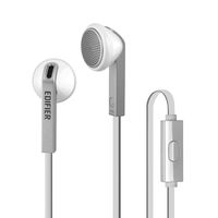 Edifier P190 Premium Earbuds Headset - Hi-Fi Classic Earbud Style Headphones - Comfortable Fit Earphones with Microphone - White