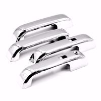 S SIZVER Chrome Door Handle Cover Compatible with 2015-2019 Ford F-150/2017-2018 F-250HD/F-350HD 4DR Crew