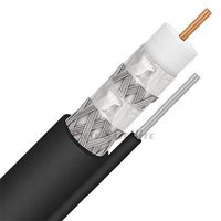 1000ft HEAVY DUTY RG-11 QUAD SHIELD COAXIAL CABLE WITH AERIAL MESSENGER BULK DIGITAL CABLE INTERNET COMCAST SPECTRUM AT&T CELLULAR BOOSTER HD ANTENNA 75 OHM UL ETL (IMPROVED SIGNAL STRENGTH OVER RG6)
