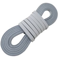 Leather Lacing | Heavy Shoe Laces | 2 White Strip 1/4" by 72" | A Great Lace for Crafts, Replacement Lacing Baseball Gloves, Jewelry Lace, Hanging Pictures, Shelves, Decorating Furniture by TOFL