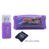 YuHuaFUShi Micro SD Card Reader USB Adapter Supercard Mini SD Multi Games for GBA /NDS /FC /GB /PCE /SMS Game /GBA Format Movies E-books