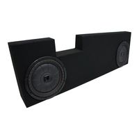 Compatible with 2001-2014 Ford F250 F350 Super Crew Truck Kicker CompVT CVT12 Dual 12 Sub Box Enclosure - Final 2 Ohm