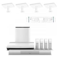 Bose Lifestyle 650 Home Entertainment System with Ceiling Brackets (1 OmniJewel Center Channel Wall Bracket & 4 OmniJewel Ceiling Brackets) - White