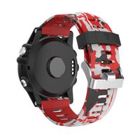 GBSELL Camo Floral Quick Fit Replacement Soft Band Strap For Garmin Fenix 5X GPS Watch (C)