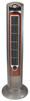 Lasko T42954 Wind Curve Portable Electric Oscillating Stand Up Tower Fan with Remote Control for Indoor, Bedroom and Home Office Use, Woodgrain, 13x13x42.5, Wood
