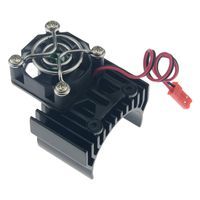 HobbyMarking 1/10 RC Car 540/550 Motor Aluminum Heatsink 30mm Cooling Fan for Crawler Traxxas 1/10 Slash 4X4 RC Model Car