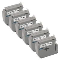 6-Pack M231 Tape Compatible P-Touch Brother M Tape MK231 M-K231 Black on White Label Tape, Replace for Brother P Touch PT-70BM PT-M95 PT-90 PT-70 PT-65, 1/2 Inch x 26.2 Feet(12mm x 8m)