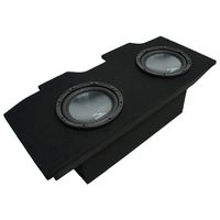 Compatible with 1993-2002 Pontiac Firebird Coupe Harmony R124 Dual 12" Sub Box Enclosure Package
