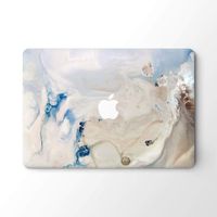 DowBier MacBook Decal Vinyl Skin Sticker Cover Anti-Scratch Decal for Apple MacBook (MacBook Air 13"/Inch 2018 Release(A1932), Natural Marble)